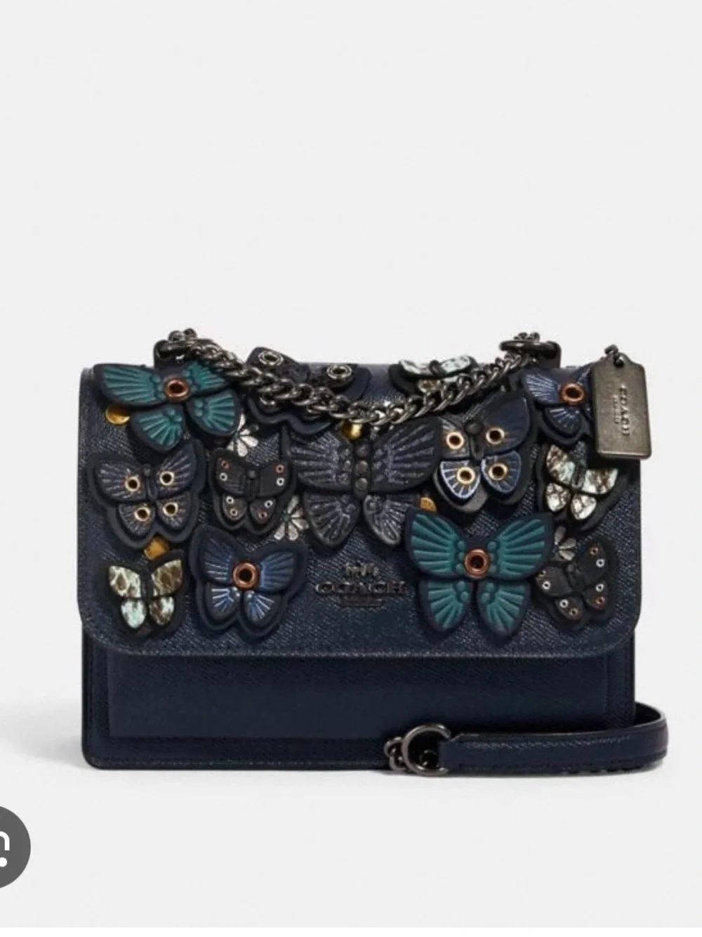 Coach Clare Butterfly Appliqué Leather Bag